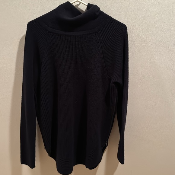 Vince Cashmere Wool Sweater, Cowl Neck Side Zip Small - Picture 6 of 7